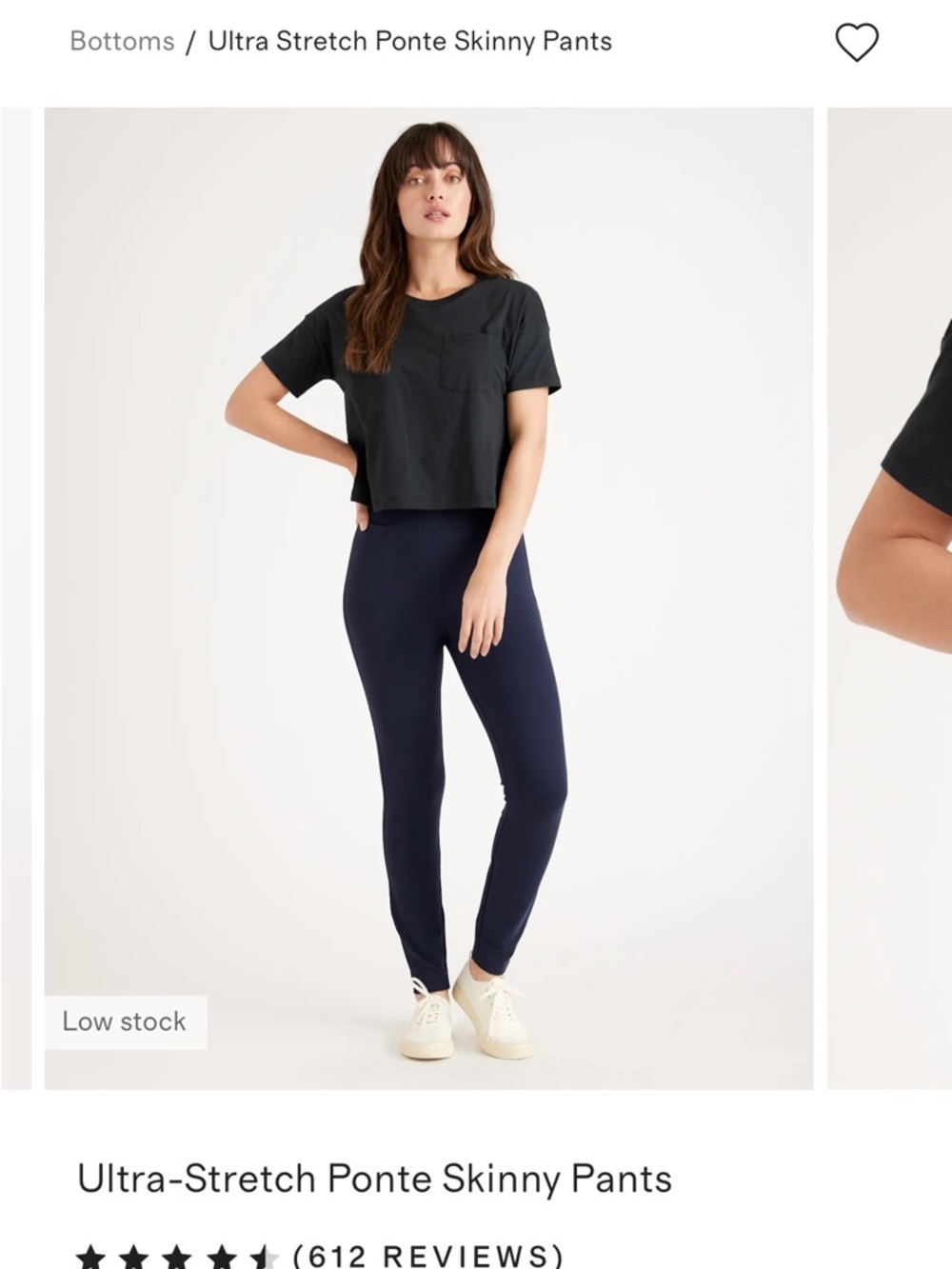 🖤Quince🖤 Black Ultra-Stretch Ponte Skinny Pants
